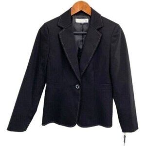 Tahari Women’s Black Blazer Jacket Career Office New